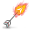 Arrow » Flaming icon